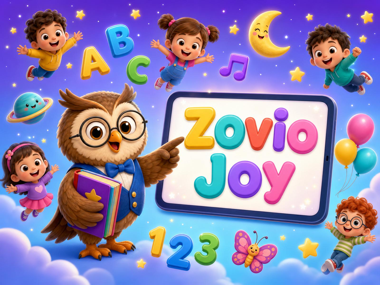 Zovio Joy ile eğlenerek öğrenen mutlu çocuklar